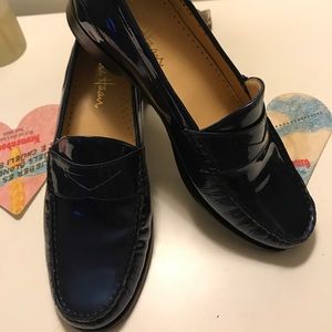 Slip on Air Penny Charol Blue Patent Leather